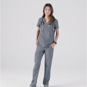 Figs Kade Graphite Cargo Scrub Pants Large Tall